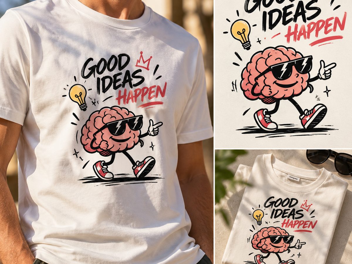 Tričko s potlačou Good ideas happen